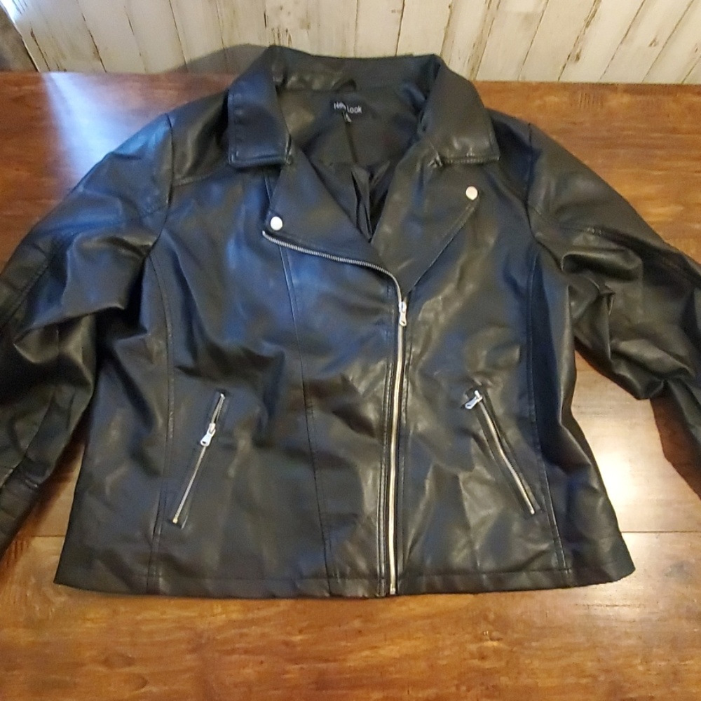 Womans faux leather jacket